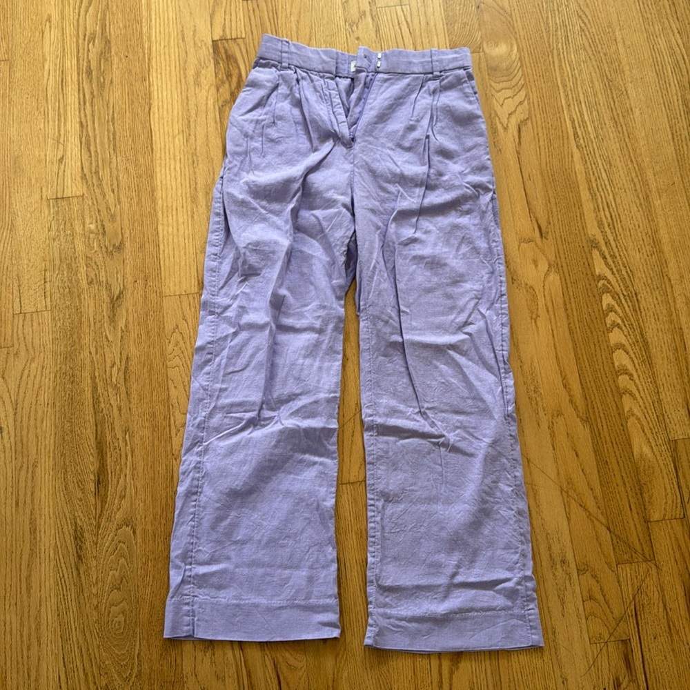 Abercrombie purple linen pants